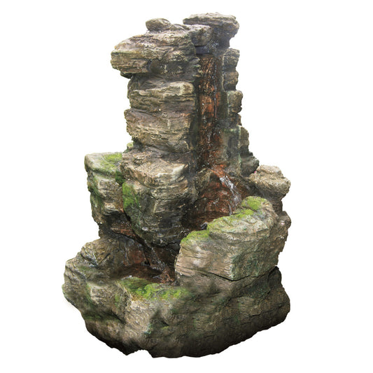 Acqua Arte Set Chios, Outdoor Brunnen, Mini Wasserfall, eigenem Wasserreservoir