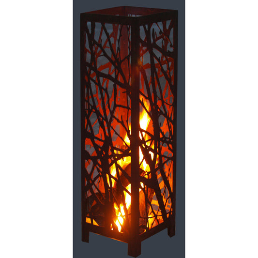 Ast Feuersäule Rost Optik, Gartendekoration