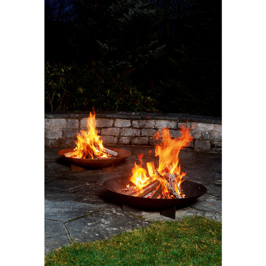 Feuerschale - rund, rost, Gartendekoration
