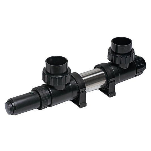 Teichheizung Edelstahl 2kW bei Teichabdeckung, Fischteich