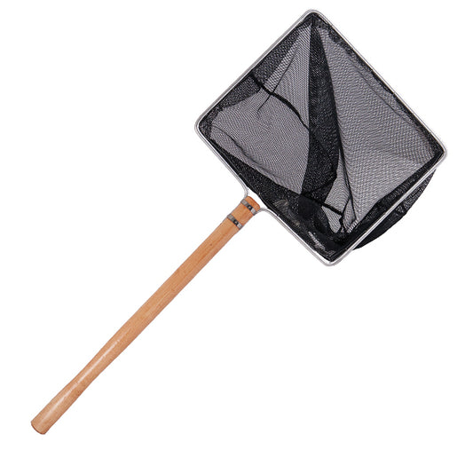 Kescher 40x32cm, mit 60cm Holzstiel feines Netz 3x3mm