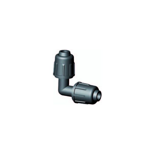 PP Klemmkupplung Winkel 16mm für Tropfschlauch