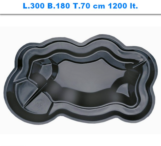 Koi Teichbecken aus GFK 1`200 Liter