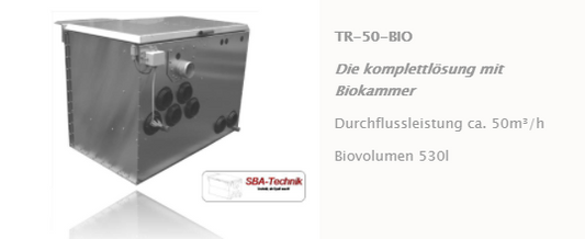 SBA Trommelfilter TR-50 mit Biokammer, Teichfilter, Filtertechnik, Teich