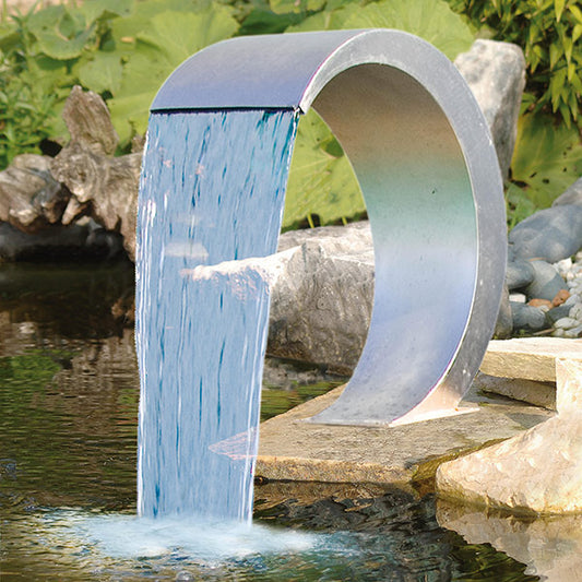 Wasserfall INOX, 6000 - 12000 l/h, Teichbau, Fischteich, Gartenteich
