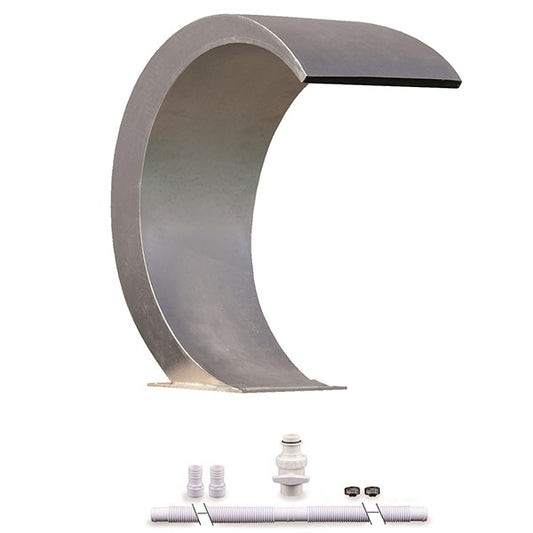 Wasserfall INOX, 6000 - 12000 l/h, Teichbau, Fischteich, Gartenteich