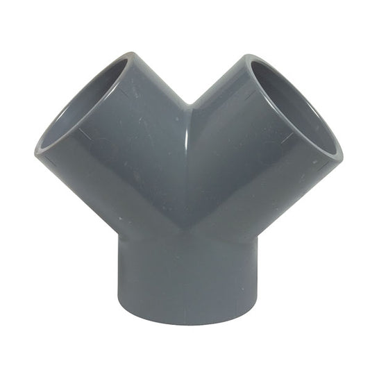 PVC-U Y - Verteiler 50mm grau