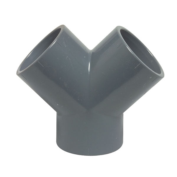 PVC-U Y - Verteiler 63mm grau