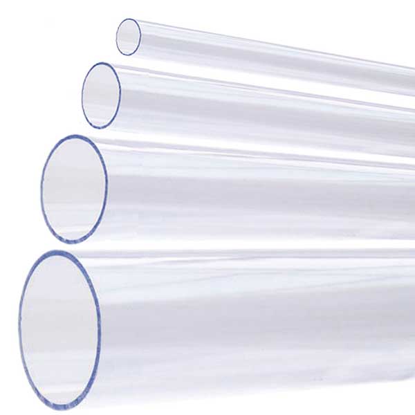 PVC-U Druckrohr transp. 110x1,5mm, PN10, 1 Meter DIN 8062, max Länge 1 Meter