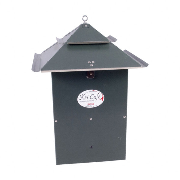 Distributeur automatique de nourriture Koi Cafe vert, cellule solaire incluse