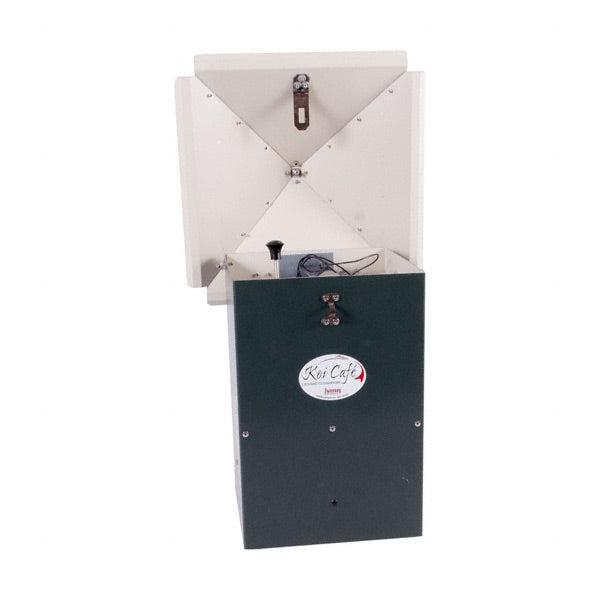 Distributeur automatique de nourriture Koi Cafe vert, cellule solaire incluse
