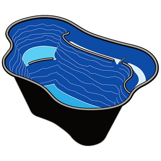 Teichschale Calmus SII, Fertigteich, Teich, Gartenteich, Fischteich, Teichbau