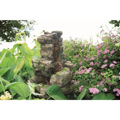 Acqua Arte Set Chios, Outdoor Brunnen, Mini Wasserfall, Wasserreservoir