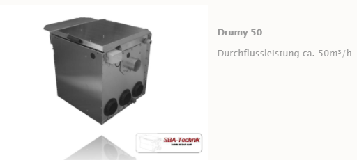 SBA Trommelfilter Drumy 50, Teichfilter, Filtertechnik, Teich