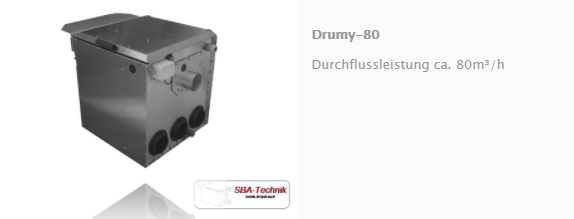 SBA Trommelfilter Drumy 80, Teichfilter, Filtertechnik, Teich