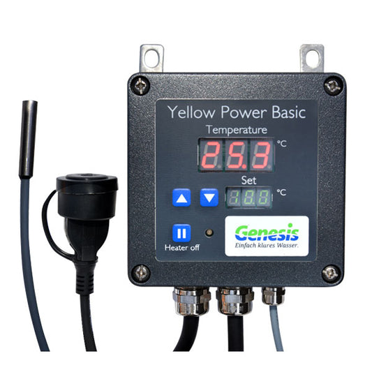 Genesis Yellow Power Basic Steuerung für Heizstab, Teichheizung, Fischteich