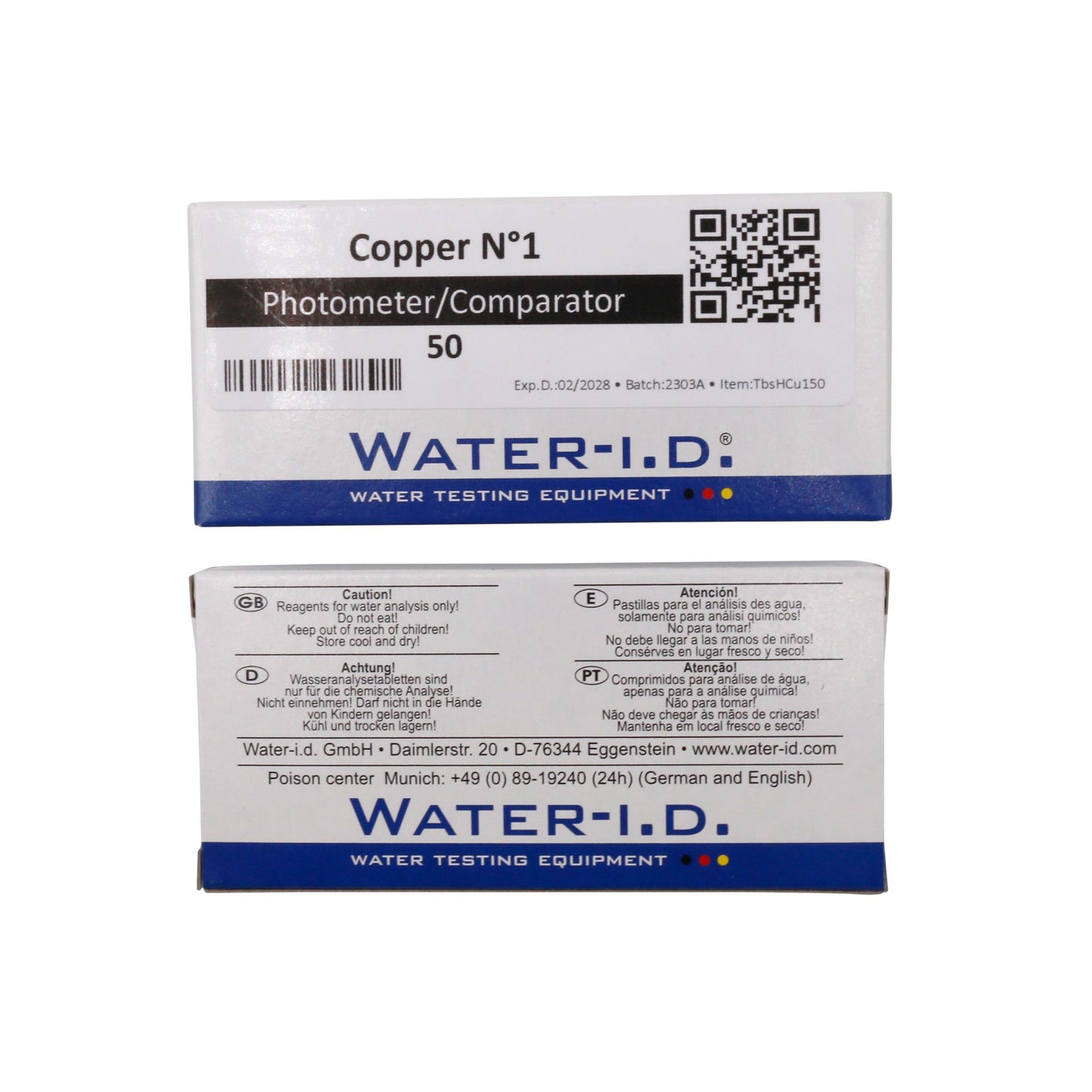 50 comprimés COPPER No.1 (cuivre libre) - pour PoolLab 2.0
