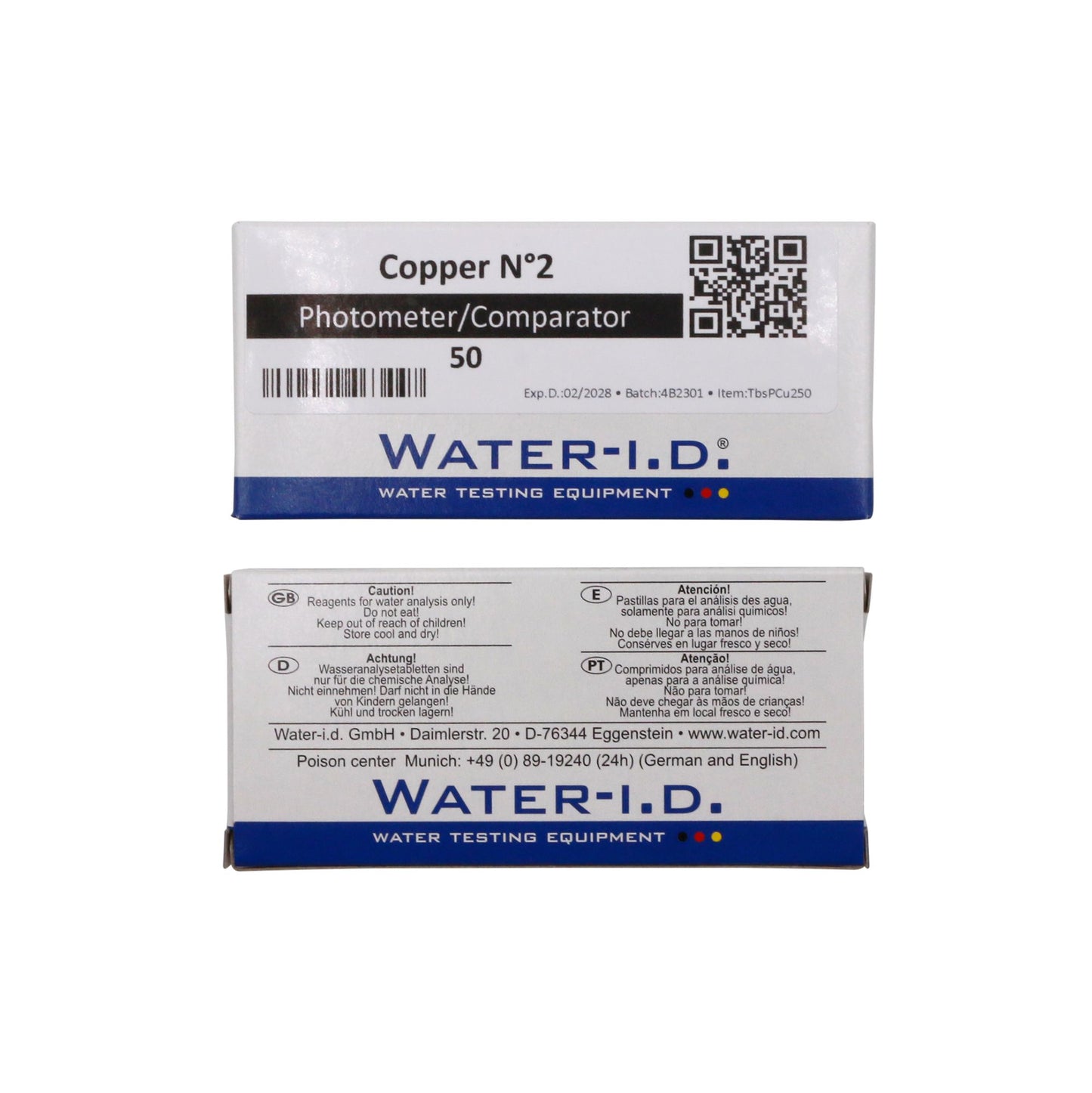 50 Tabletten COPPER No.2 (gesamt Kupfer) - für PoolLab 2.0