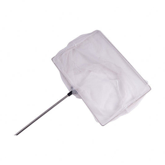 Laubkescher rechteckig fein, Stiellänge 42,5cm, Teichreinigung Teich