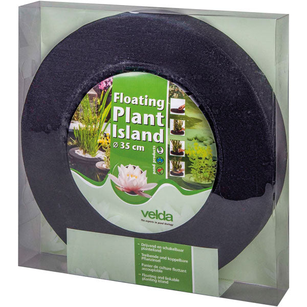 Pflanzeninsel unbepflanzt rund 35cm / Schwarz Koppelbar