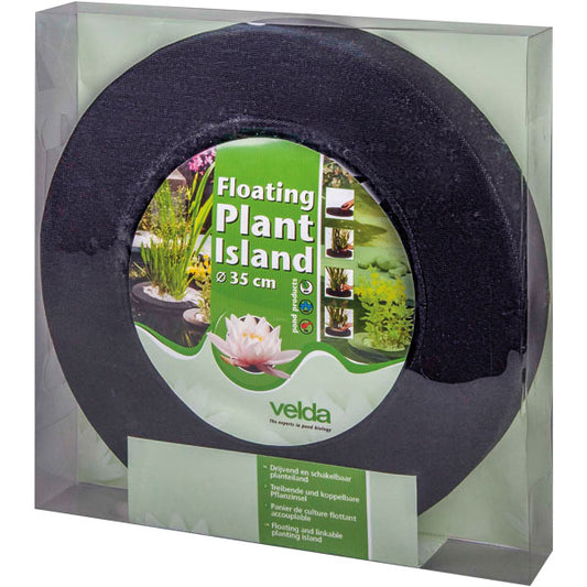 Pflanzeninsel unbepflanzt rund 35cm / Schwarz Koppelbar