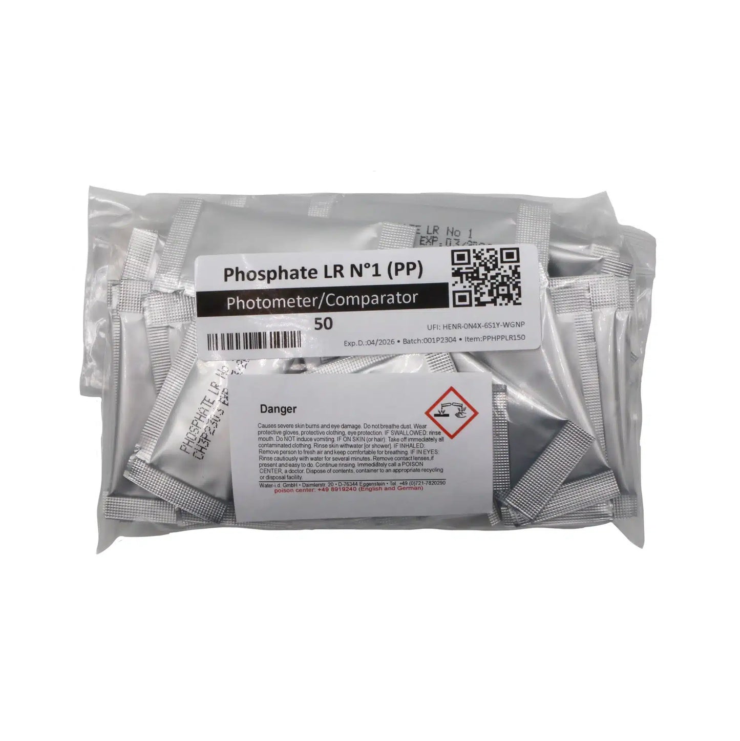 50 sachets de réactif P04 LR No. 1 – pour PoolLab 2.0