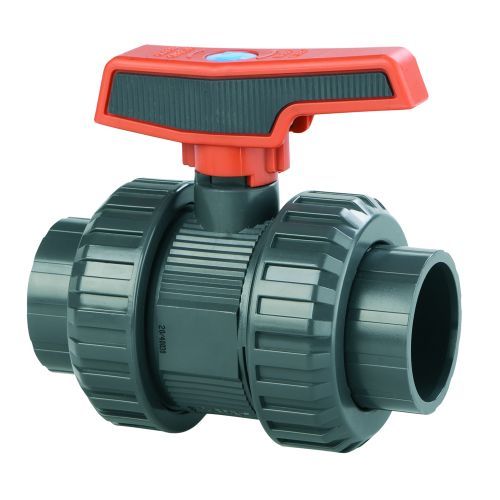 Robinet à boisseau sphérique en PVC-U 50mm DIN 8063, PN16