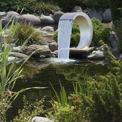 Wasserfall INOX, 6000 - 12000 l/h, Teichbau, Fischteich, Gartenteich
