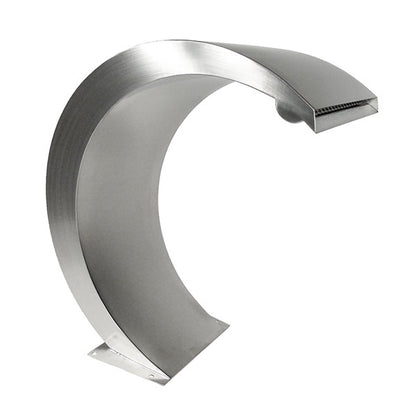 Wasserfall INOX LED blau, Teichbau, Gartenteich, Fischteich